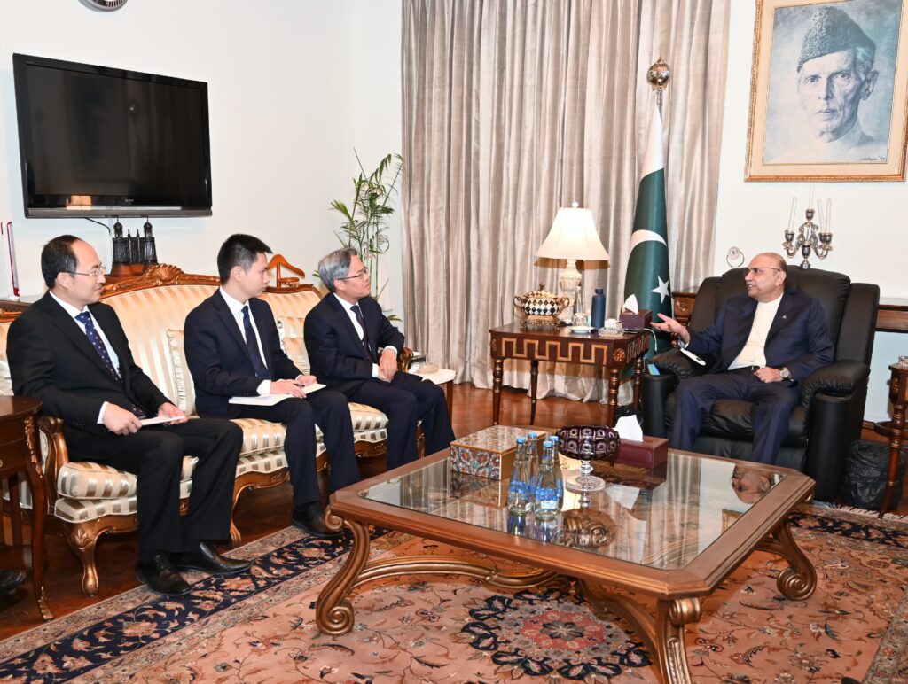 The Ambassador of the People’s Republic of China to Pakistan, Mr Jiang Zaidong, called on President Asif Ali Zardari, at Aiwan-e-Sadr