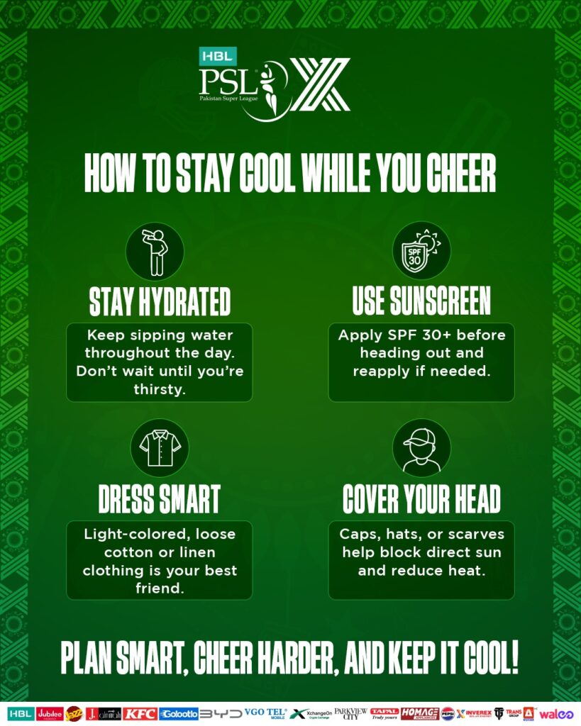 Important information for HBL PSL X fans attending 1 May matches