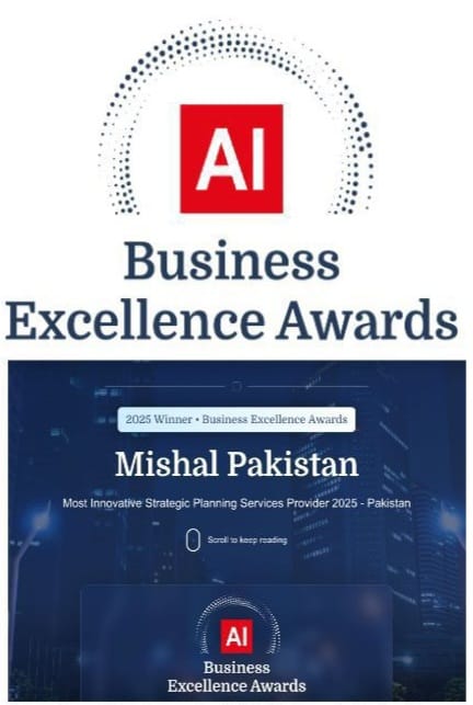 Mishal Pakistan Wins Prestigious Business Excellence Award for Most Innovative Strategic Planning Services Provider 2025
