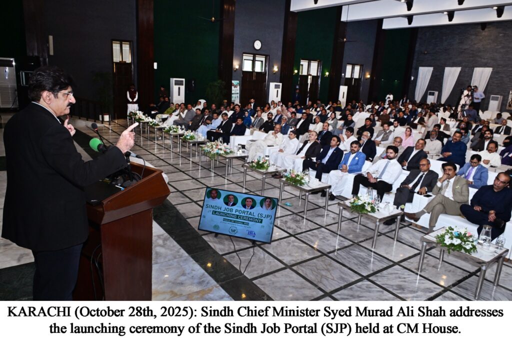 Murad Shah launches digital `Sindh Job Portal’ for transparent, efficient recruitment